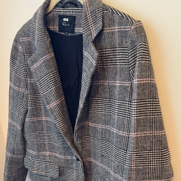 Rails Black and Pink Checkered coat - Picture 2 of 6